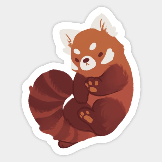 Red Panda Sticker by electricgale